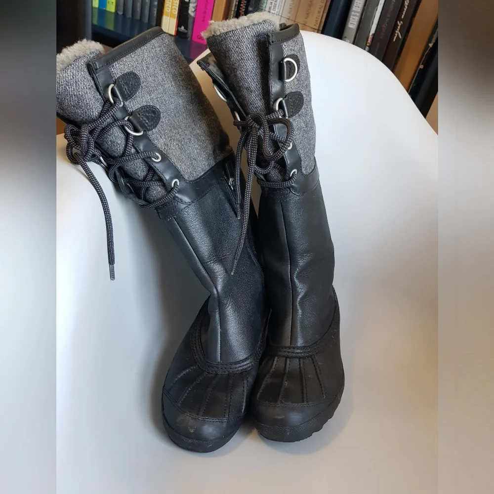 Ugg shearling waterproof tall leather boots - Picture 8 of 13